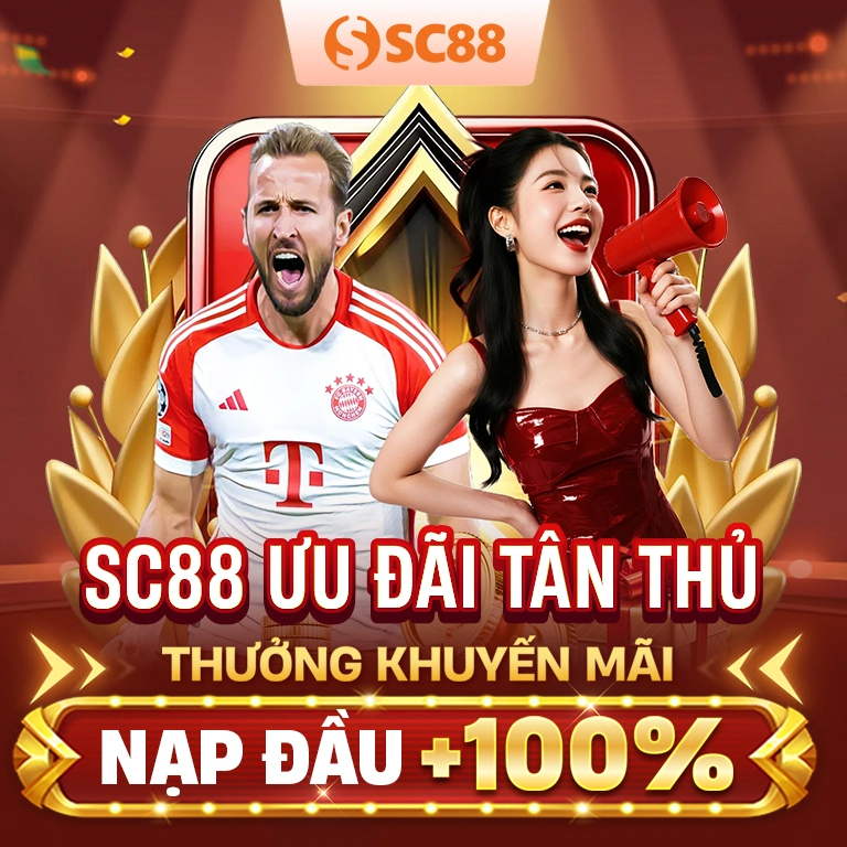 banner bản mobi trang chủ SC88 nạp đầu tặng 100%